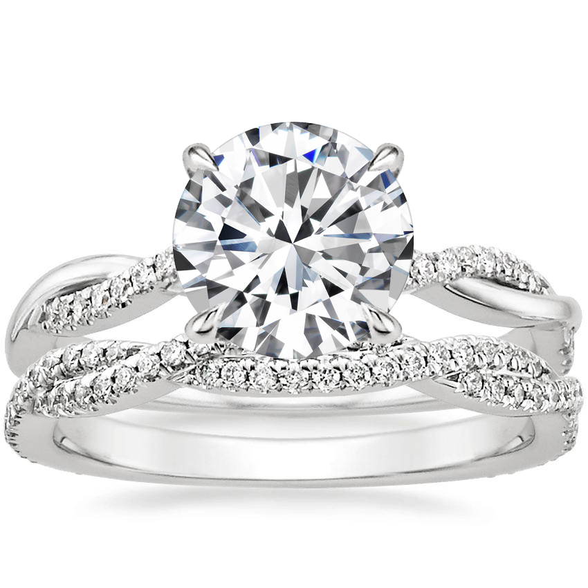 Petite luxe twisted sales vine diamond ring